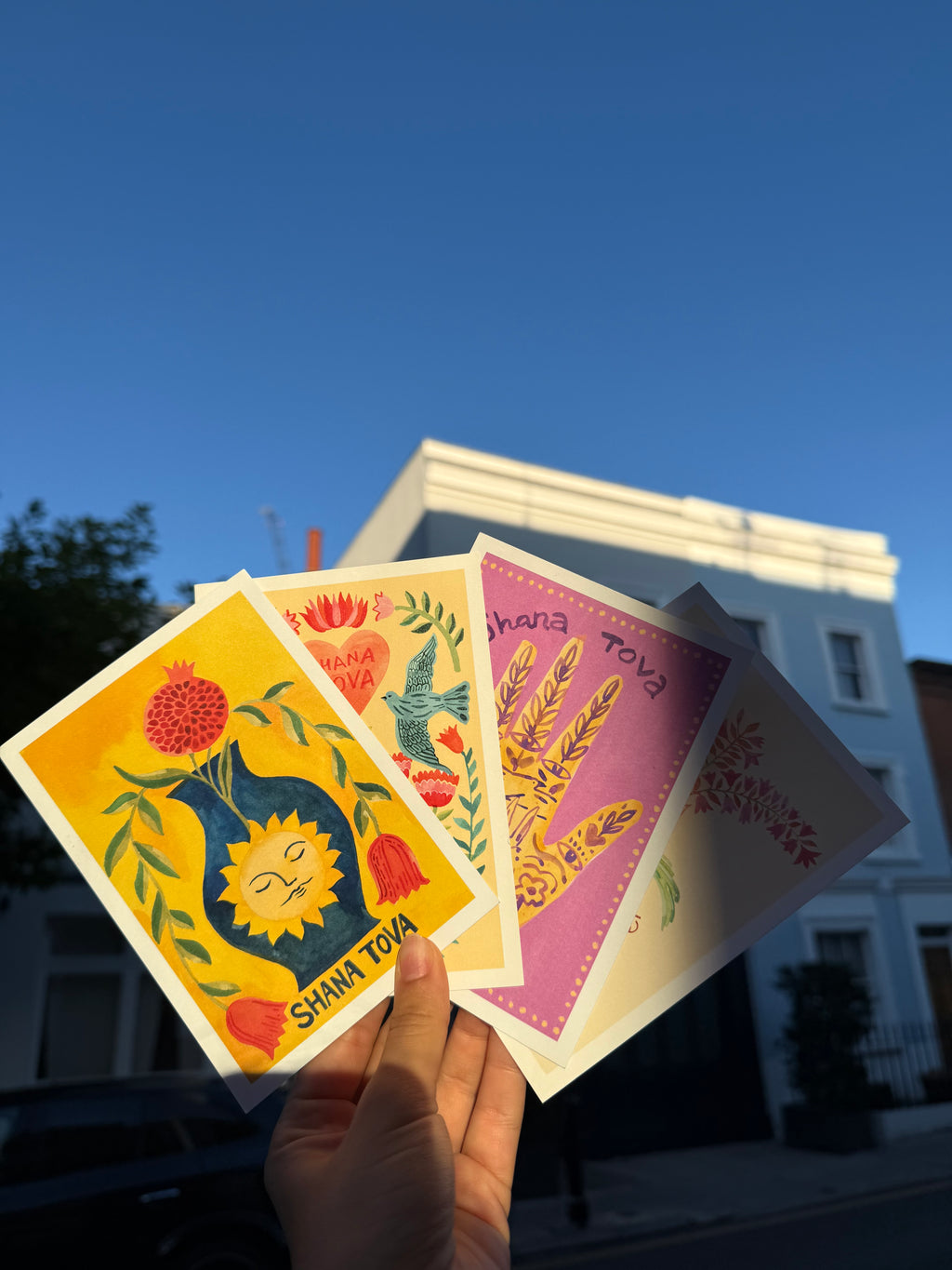 Set of 8 Postcards - Edition #5786.1 'Shana Tova'